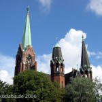 Apostel-Paulus-Kirche in Berlin-Schöneberg von Franz Heinrich Schwechten im historistischen, neogotischen Stil in den Jahren 1892 - 1894 errichtet.