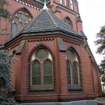 Apostel-Paulus-Kirche in Berlin-Schöneberg von Franz Heinrich Schwechten im historistischen, neogotischen Stil in den Jahren 1892 - 1894 errichtet.