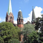 Apostel-Paulus-Kirche in Berlin-Schöneberg von Franz Heinrich Schwechten im historistischen, neogotischen Stil in den Jahren 1892 - 1894 errichtet.