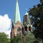 Apostel-Paulus-Kirche in Berlin-Schöneberg von Franz Heinrich Schwechten im historistischen, neogotischen Stil in den Jahren 1892 - 1894 errichtet.