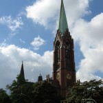 Apostel-Paulus-Kirche in Berlin-Schöneberg von Franz Heinrich Schwechten im historistischen, neogotischen Stil in den Jahren 1892 - 1894 errichtet.