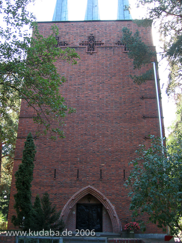 Katholische Kirche St. Michael in Berlin Wannsee von Wilhelm Fahlbusch, Kirchturm