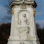 Musiker-Denkmal im Großen Tiergarten in Berlin-Tiergarten von Rudolf Siemering aus dem Jahr 1904, Detailansicht Beethoven