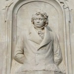 Musiker-Denkmal im Großen Tiergarten in Berlin-Tiergarten von Rudolf Siemering aus dem Jahr 1904, Detailansicht Beethoven