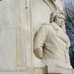 Musiker-Denkmal im Großen Tiergarten in Berlin-Tiergarten von Rudolf Siemering aus dem Jahr 1904, Detailansicht Beethoven