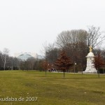 Musiker-Denkmal im Großen Tiergarten in Berlin-Tiergarten von Rudolf Siemering aus dem Jahr 1904, Fernansicht