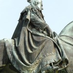 Reiterdenkmal König Johann von Sachsen in Dresden, Detailansicht des Reiterstandbildes