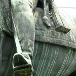 Reiterdenkmal Wilhelm I. in Lübeck von Louis Tuaillon, Detailansicht