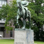 Reiterdenkmal Wilhelm I. auf dem Lindenplatz in Lübeck von Louis Tuaillon, Gesamtansicht