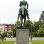 Reiterdenkmal Wilhelm I. auf dem Lindenplatz in Lübeck von Louis Tuaillon, Gesamtansicht