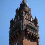 Der Grunewaldturm in Berlin-Charlottenburg zum Gedenken an Kaiser Wilhelm I., ein Werk von Franz-Heinrich Schwechten aus den Jahren 1897 - 1898.