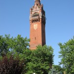 Der Grunewaldturm in Berlin-Charlottenburg zum Gedenken an Kaiser Wilhelm I., ein Werk von Franz-Heinrich Schwechten aus den Jahren 1897 - 1898.