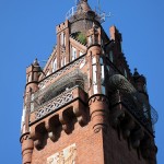 Der Grunewaldturm in Berlin-Charlottenburg zum Gedenken an Kaiser Wilhelm I., ein Werk von Franz-Heinrich Schwechten aus den Jahren 1897 - 1898.