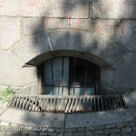 Wasserturm Tempelhofer Berg in Berlin-Kreuzberg im Stil des Historismus bzw. der Neogotik, Detailansicht