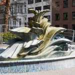 Majolika-Brunnen in Hannover von Hans Poelzig von 1922, Detailansicht