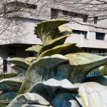 Majolika-Brunnen in Hannover von Hans Poelzig von 1922, Detailansicht