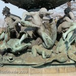 Brunnen "Stürmische Wogen" in Dresden von Robert Diez von 1894, Detailansicht