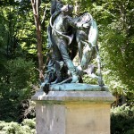 Denkmal "Fuchsjagd um 1900" von Wilhelm Haverkamp im Großen Tiergarten in Berlin-Mitte von 1904