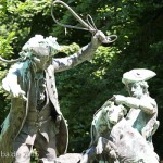 Denkmal "Hasenhetze um 1750" im Großen Tiergarten in Berlin-Mitte von Max Baumbach von 1904