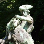 Denkmal "Hasenhetze um 1750" im Großen Tiergarten in Berlin-Mitte von Max Baumbach von 1904