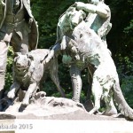 Denkmal "Hasenhetze um 1750" im Großen Tiergarten in Berlin-Mitte von Max Baumbach von 1904