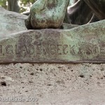 Denkmal "Fuchsjagd um 1900" von Wilhelm Haverkamp im Großen Tiergarten in Berlin-Mitte von 1904, Detailansicht