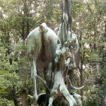 Denkmal "Fuchsjagd um 1900" von Wilhelm Haverkamp im Großen Tiergarten in Berlin-Mitte von 1904, Detailansicht der Skulpturengruppe