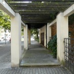 Gustav-Adolf-Kirche in Berlin-Charlottenburg von Otto Bartning, erbaut 1932 - 1934, Detailansicht