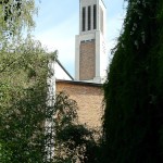 Gustav-Adolf-Kirche in Berlin-Charlottenburg von Otto Bartning, erbaut 1932 - 1934, Detailansicht