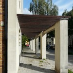 Gustav-Adolf-Kirche in Berlin-Charlottenburg von Otto Bartning, erbaut 1932 - 1934, Detailansicht