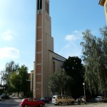 Gustav-Adolf-Kirche in Berlin-Charlottenburg von Otto Bartning, erbaut 1932 - 1934, Gesamtansicht