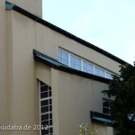 Gustav-Adolf-Kirche in Berlin-Charlottenburg von Otto Bartning, erbaut 1932 - 1934, Detailansicht des Kirchenschiffs