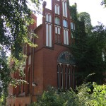 Berlin, Rathaus Wannsee von Otto Stahn im neogotischen Stil, Detailansicht
