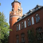 Berlin, Rathaus Wannsee von Otto Stahn im neogotischen Stil, Detailansicht