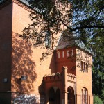 Berlin, Rathaus Wannsee von Otto Stahn im neogotischen Stil, Detailansicht