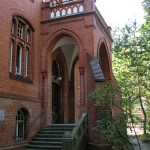 Berlin, Rathaus Wannsee von Otto Stahn im neogotischen Stil, Detailansicht