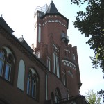 Berlin, Rathaus Wannsee von Otto Stahn im neogotischen Stil, Detailansicht