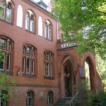 Berlin, Rathaus Wannsee von Otto Stahn im neogotischen Stil, Detailansicht