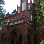 Berlin, Rathaus Wannsee von Otto Stahn im neogotischen Stil, Detailansicht