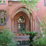 Berlin, Rathaus Wannsee von Otto Stahn im neogotischen Stil, Detailansicht