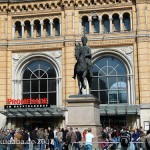 Reitdenkmal Ernst-August I. auf dem Bahnhofsvorplatz in Hannover von Christian Daniel Rauch und Albert Wolff von 1861, Gesamtansicht