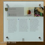Schwengelpumpe in der Fuggerei in Augsburg, Informationstafel