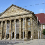 Stadthalle im Stil des Neoklassizismus von Ernst Rothe und Max Hummel in Kassel, Hauptfassade