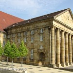 Stadthalle im Stil des Neoklassizismus von Ernst Rothe und Max Hummel in Kassel, Detailansicht