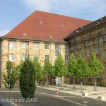 Stadthalle im Stil des Neoklassizismus von Ernst Rothe und Max Hummel in Kassel, Detailansicht