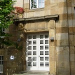 Stadthalle im Stil des Neoklassizismus von Ernst Rothe und Max Hummel in Kassel, Detailansicht