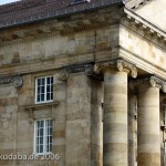 Stadthalle im Stil des Neoklassizismus von Ernst Rothe und Max Hummel in Kassel, Detailansicht