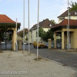 Stadthalle im Stil des Neoklassizismus von Ernst Rothe und Max Hummel in Kassel, Rückseite