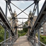 Brücke Siemenssteg in Berlin-Charlottenburg, Eisenkonstruktion der Brücke