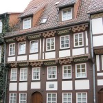 Gotisches Fachwerkhaus in der Pauliner Straße 6 in Göttingen, erbaut 1495 als Terminei des Eschwegers Augustiner-Konvents